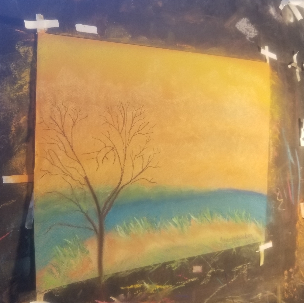 Lonely Riverside Tree painting original artwork - Picture 3 of 4